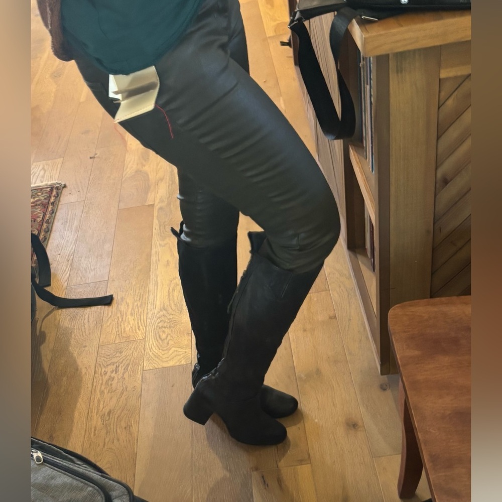 Current/Elliott olive faux leather pants 26